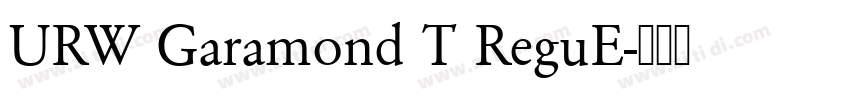 URW Garamond T ReguE字体转换